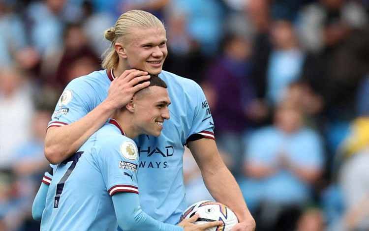 Duet Haaland dan Foden Bawa Man City Bungkam Man United 6-3