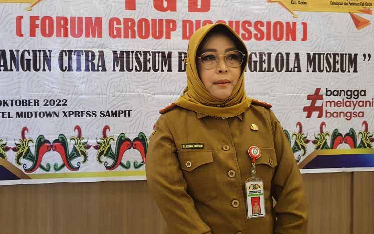 Kepala Dinas Kebudayaan dan Pariwisata Kabupaten Kotim, Ellena Rosie (FOTO: M ANDHIKA)