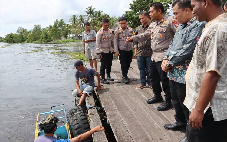 Kapolres Seruyan Cek Persiapan Lomba Perahu Katinting