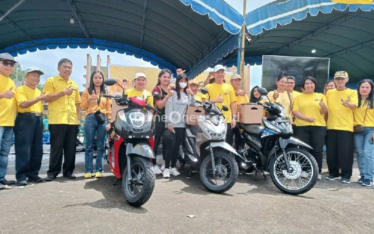 Inilah 3 Peserta Jalan Sehat HUT Partai Golkar ke-58 di Gunung Mas yang Dapat Hadiah Motor