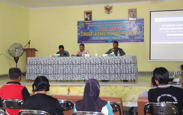 Diskominfostandi Pulang Pisau Sosialisasi Standar Layanan Informasi Publik Desa