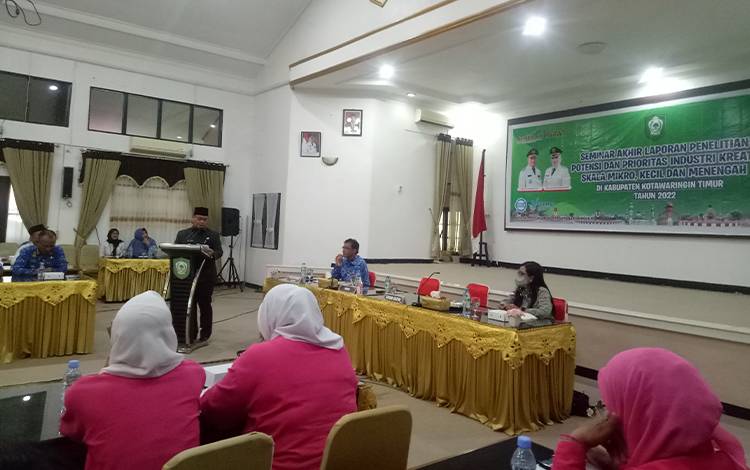 Bupati Kotim Hadiri Seminar Penelitian Prioritas dan Potensi UMKM