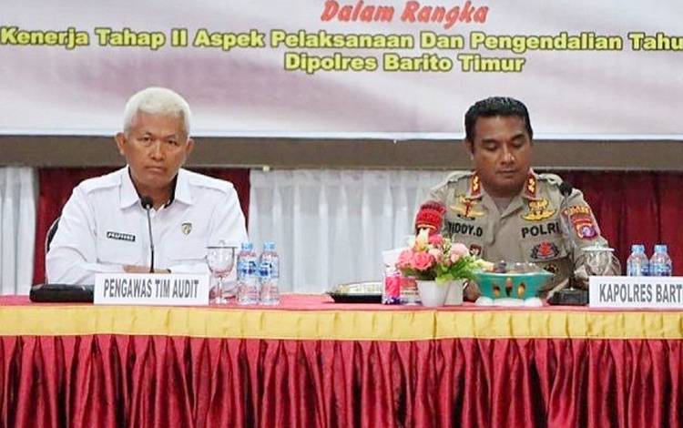 Kapolres Barito Timur Terima Kunjungan Tim Audit Itwasda Polda Kalteng