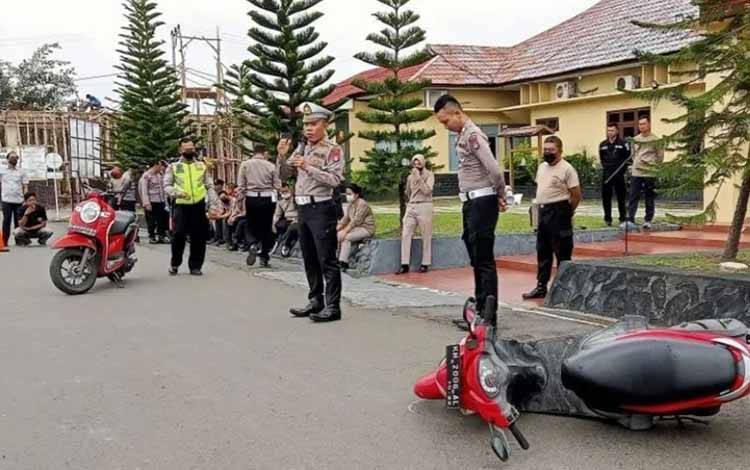 Satlantas Polres Kapuas Asah Kemampuan Penanganan TKP Laka Lantas