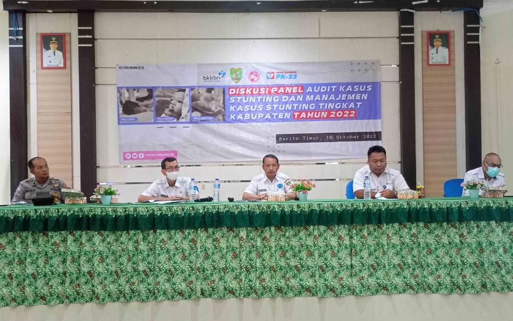 Wabup Barito Timur Sampaikan Laporan dalam Diskusi Panel Audit Kasus Stunting