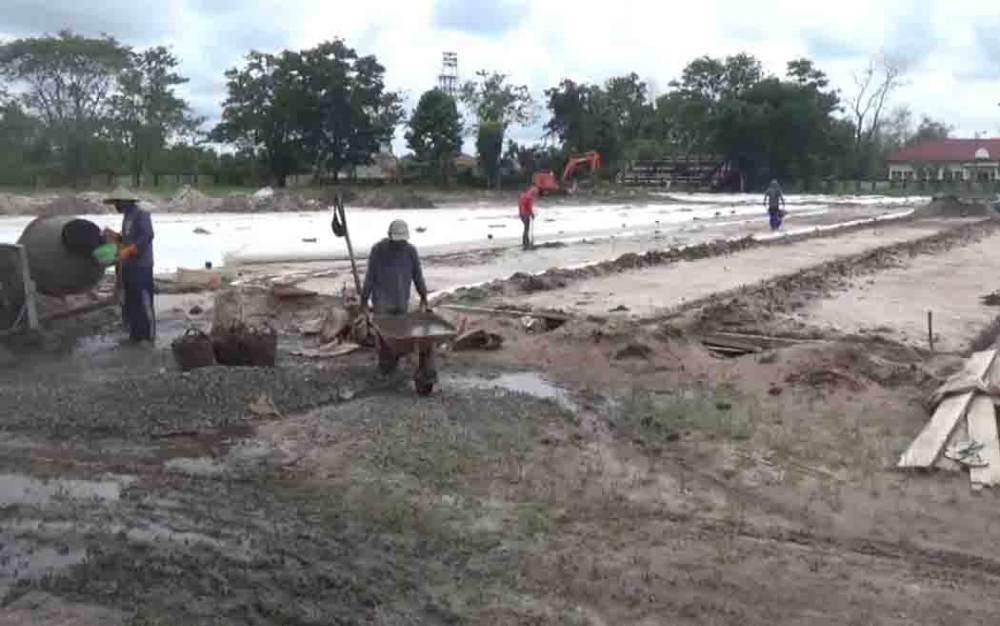 Renovasi Lapangan Stadion 29 Nopember Sampit Capai 45%