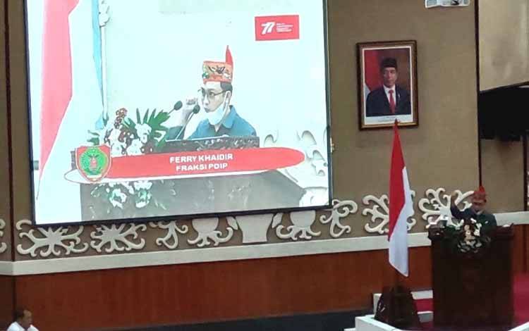 Anggota DPRD Kalteng, Ferry Khaidir. (FOTO: DONNY D)