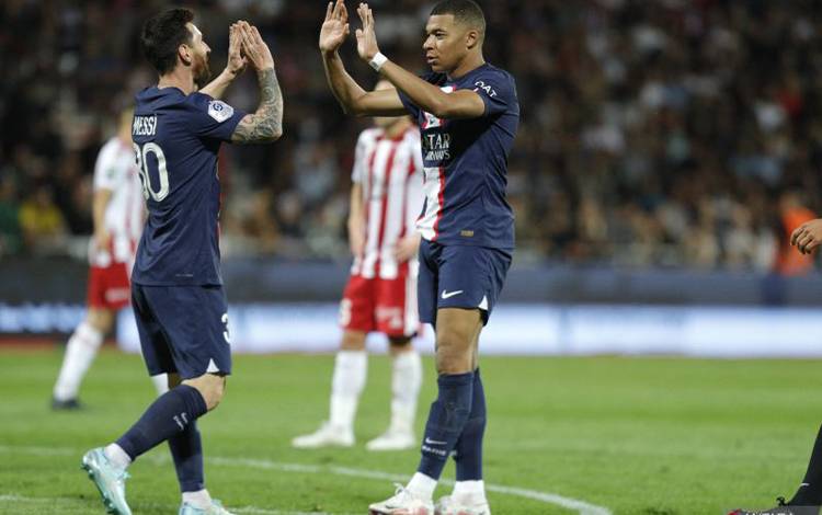 Duet Mbappe dan Messi Antarkan PSG menang 3-0 atas Ajaccio