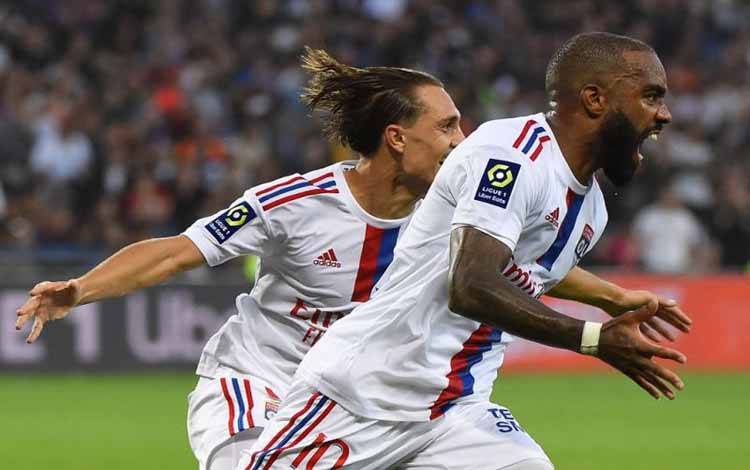Lacazette Bawa Lyon Petik 3 Poin, Lens Bungkam Marseille1-0