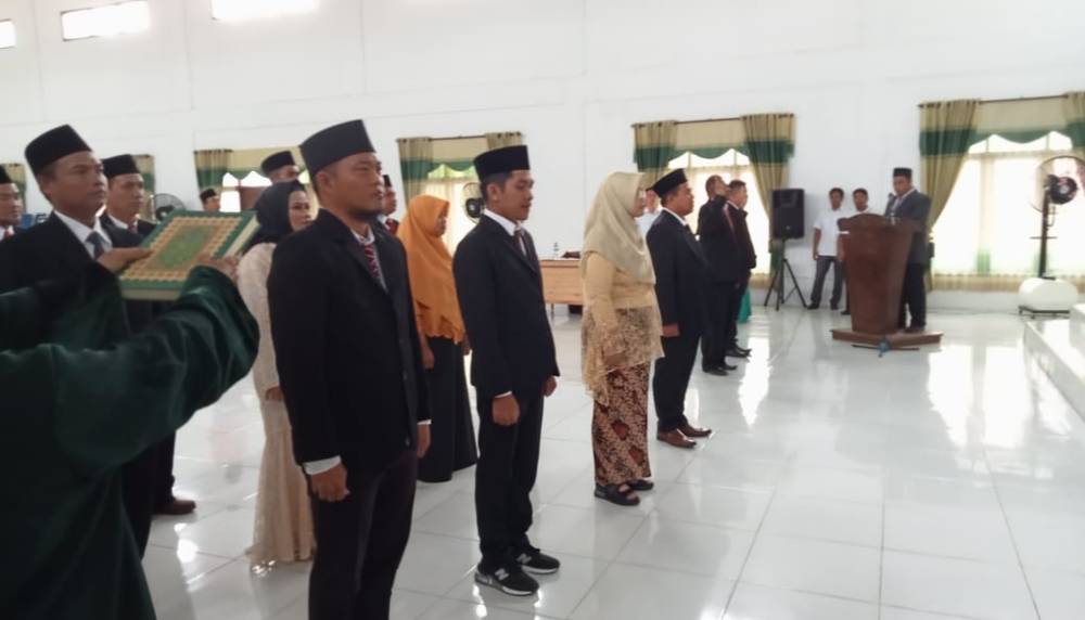 Panwaslu Kecamatan Seluruh Kabupaten Sukamara Dilantik