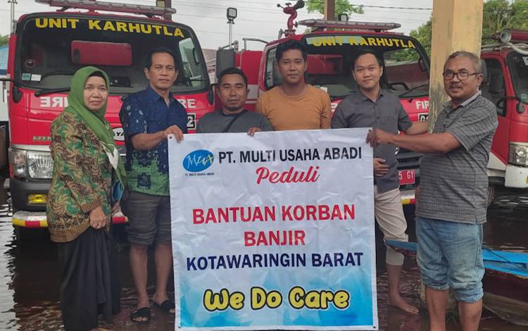 PT MUA Salurkan Bantuan pada Dapur Umum Pengungsi