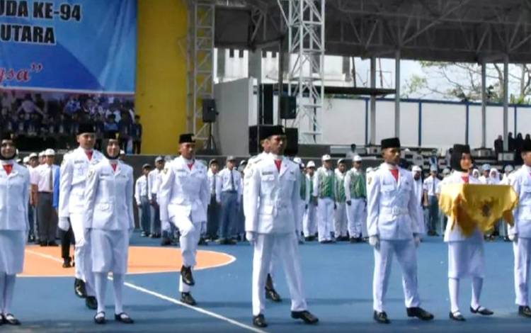 Wakil Bupati Barito Utara Pimpin Upacara Peringatan Hari Sumpah Pemuda