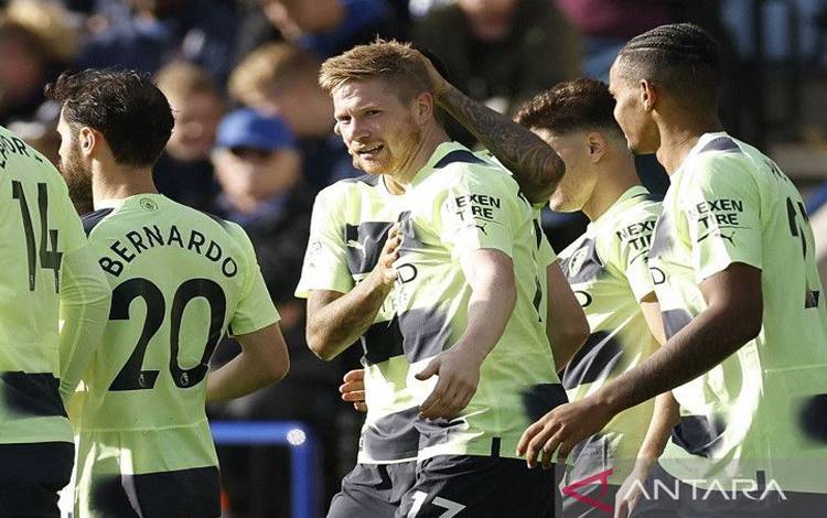 Tendangan Bebas Kevin De Bruyne Bawa Man. City Kalahkan Leicester 1-0