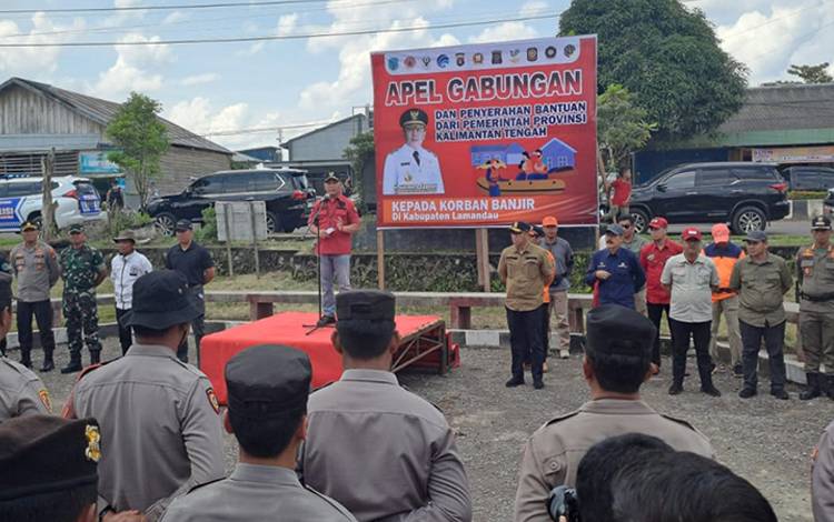 Gubernur Kalteng Pimpin Apel Gabungan di Lamandau