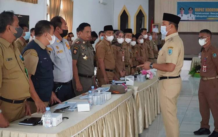 Bupati Lamandau Minta OPD Pacu Serapan Anggaran