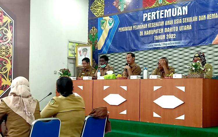 Dinkes Barut Lakukan Pertemuan Penguatan Pelayanan Kesehatan Anak Usia Sekolah