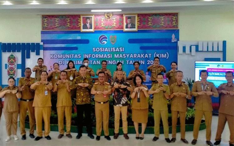 Diskominfo SP Murung Raya Ikut Sosialisasi Komunitas Informasi Masyarakat