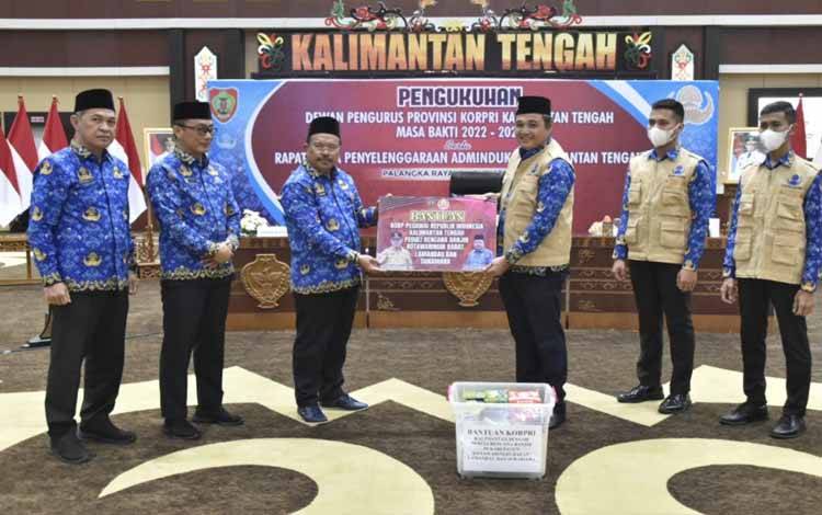 Korpri Kalteng Berikan Bantuan untuk Bencana Banjir