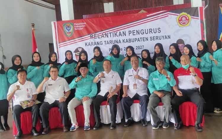 Bupati Seruyan Kukuhkan Pengurus Karang Taruna
