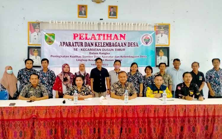 Kecamatan Dusun Timur Adakan Pelatihan Tim Pelaksana Kegiatan di Desa