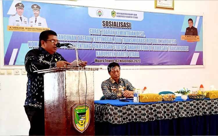 Disnakertranskop dan UKM Barito Utara Sosialisasikan SE Kemendes PDTT