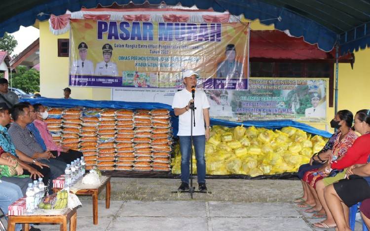 Pasar Murah di Gunung Mas Diharapkan Bisa Bantu Masyarakat Kurang Mampu