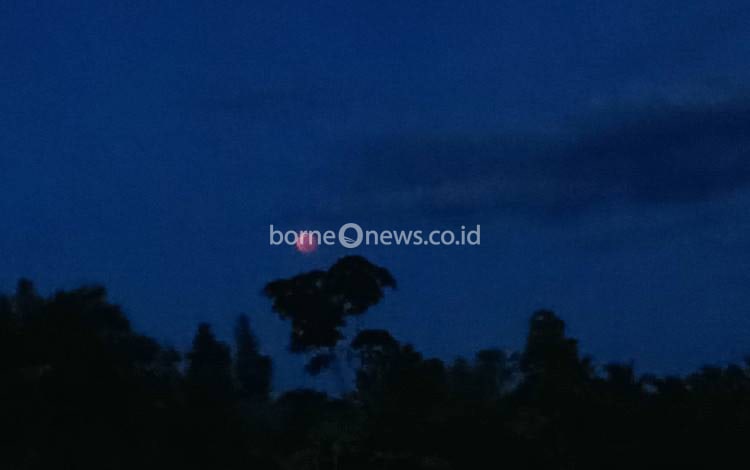 Begini Potret Gerhana Bulan dari Langit Kuala Kurun