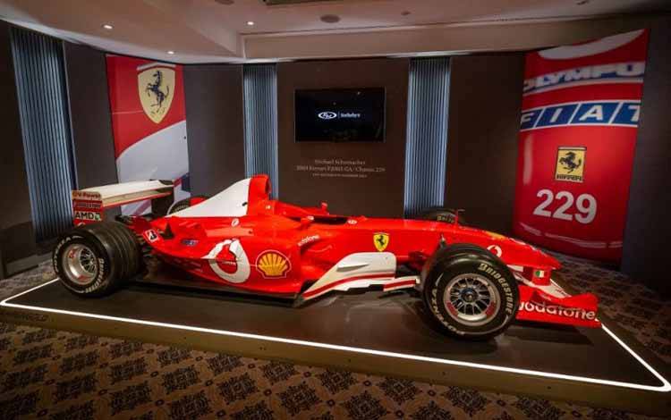 Ferrari Schumacher Terjual Lebih dari 13 Juta Dolar di Sotheby's
