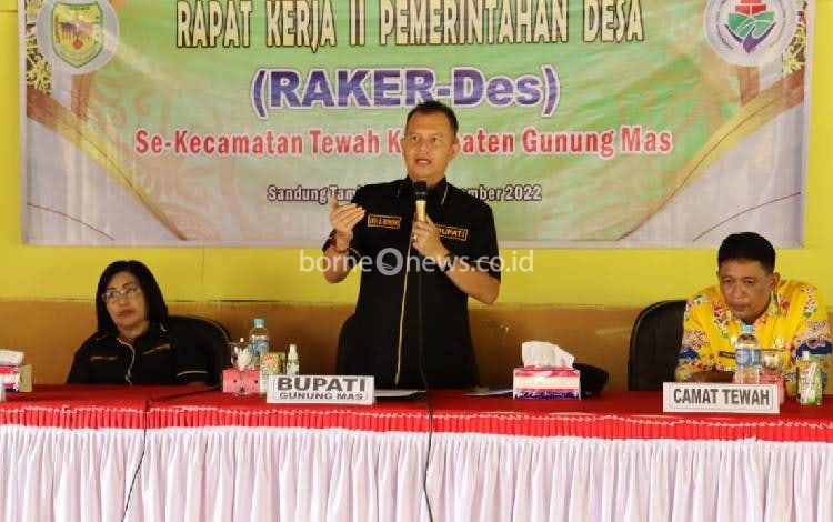 Bupati Gunung Mas: Diharapkan Memahami Pergub Pembukaan dan Pengelolaan Lahan Non Gambut Bagi Masyarakat Hukum Adat