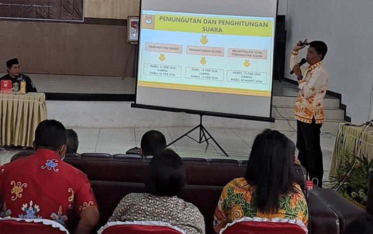 KPU Lamandau Mulai Sosialisasi Tahapan Pemilu Serentak 2024