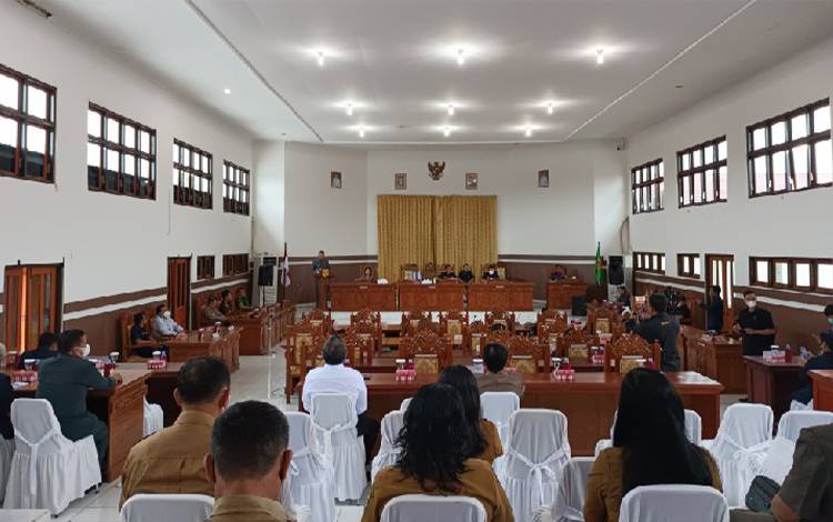 DPRD Gunung Mas Gelar Rapat Paripurna ke-5 Masa Persidangan I Tahun 2022