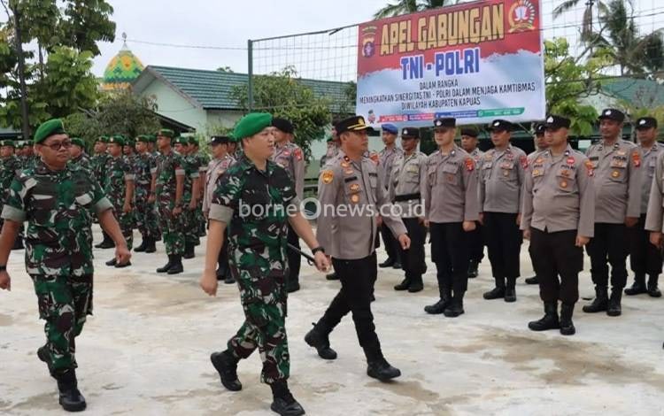 TNI - Polri di Kapuas Gelar Apel Gabungan