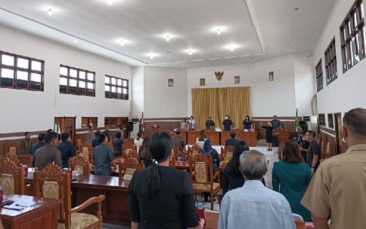 DPRD Gunung Mas Gelar Rapat Paripurna ke-6 Masa Persidangan I Tahun Sidang 2022