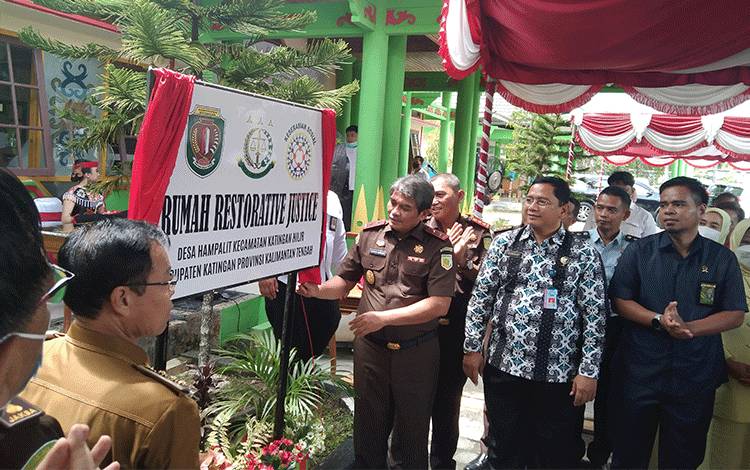 Kata Kajari Katingan Saat Peresmian Balai Rehabilitasi Napza Adyaksa dan Rumah Restorative Justice