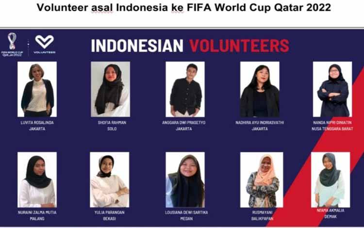 10 Volunteer Asal Indonesia Bakal Terlibat pada Piala Dunia 2022