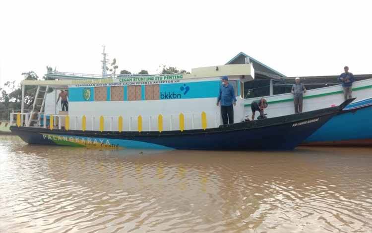 Pemko Palangka Raya Punya Kapal Pelayanan KB Pesisir Sungai