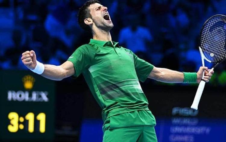 Djokovic Tekuk Medvedev untuk Sapu Bersih Babak Penyisihan ATP Finals
