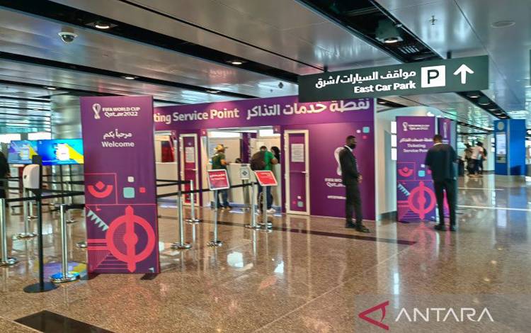 Semarak Piala Dunia 2022 Sambut Pendatang di Bandara Hamad Doha