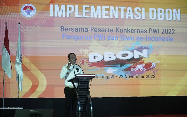 Penjelasan Menpora Terkait Implementasi DBON Pukau Peserta Konkernas PWI dan SIWO