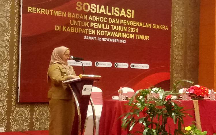 KPU Kotim Sosialisasikan Rekrutmen Badan Adhoc dan Pengenalan SIAKBA