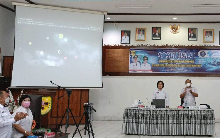 Pamkab Gumas Launching Tanda Tangan Elektronik