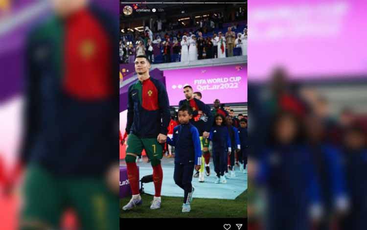 Bocah Indonesia jadi Pendamping Ronaldo Jelang Pecahkan Rekor