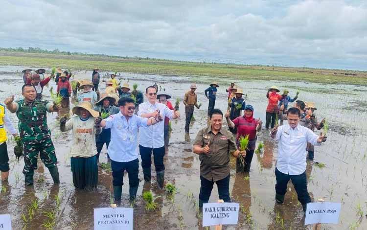 Syahrul Limpo Sebut PH Rendah Dadahup Picu Rencah Produktivitas Padi Dadahup