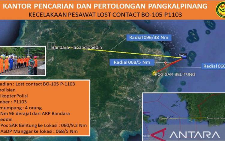 Polri: Helikopter P-1103 Jatuh karena Cuaca
