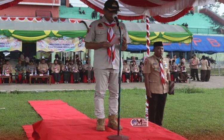 Bupati Murung Raya Ucapkan Terima Kasih Kepada Pramuka Atas Dedikasi Kemanusiaan