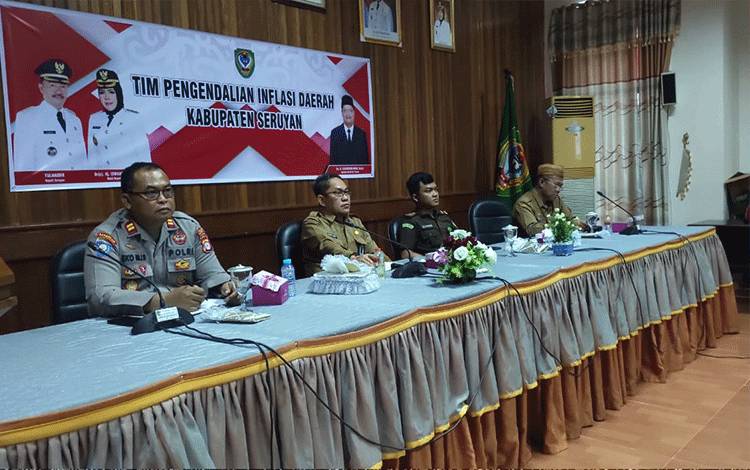Pemkab Seruyan Ikuti Rakor Pegendalian Inflasi Mingguan