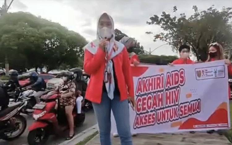 Sosialisasi pencegahan HIV/AIDS di Kalimantan Tengah (Kalteng). (FOTO: IST)