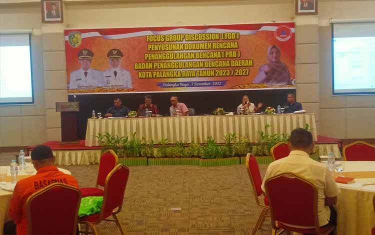 BPBD Palangka Raya Gelar FGD Bahas Penanggulangan Bencana