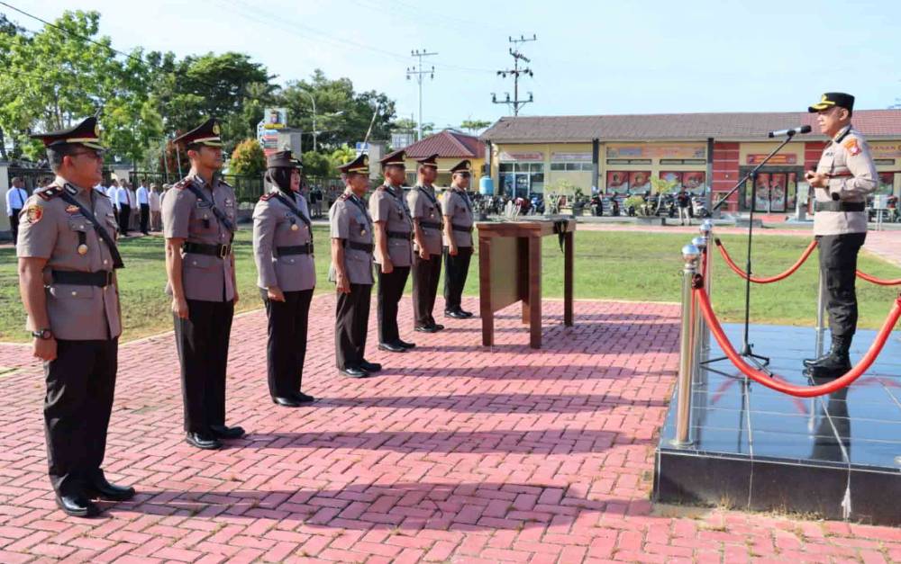 Ini Pesan Kapolres Kapuas saat Sertijab Kabagops, Kasatpolairud dan Dua Kapolsek