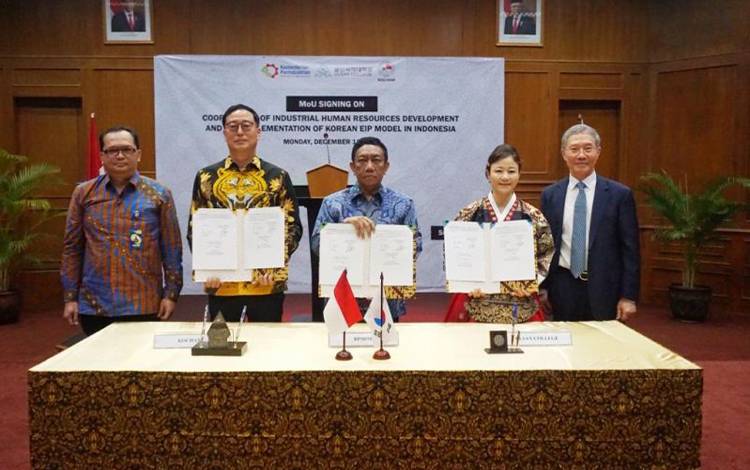 Indonesia-Korsel Tandatangani Kerja Sama Pengembangan SDM Indonesia